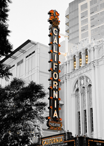 Historic California Theatre Sign
