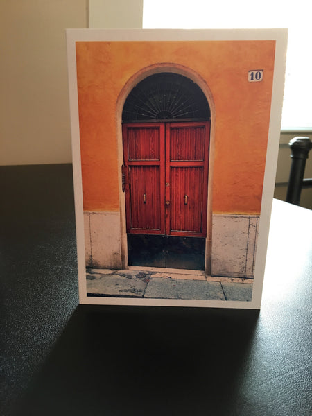 Doors of Italy Series; Blank Notecards pack of 5 by Still Life with Cat Studio